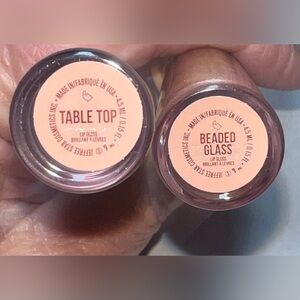 Jeffree Star Lip Gloss Duo — Table Top & Beaded Glass (Nude Pink)